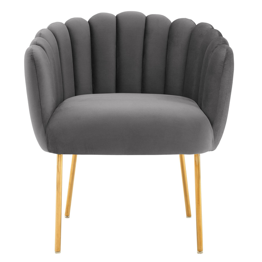 Sanna Channel Tufted Performance Velvet Armchair by Modway
