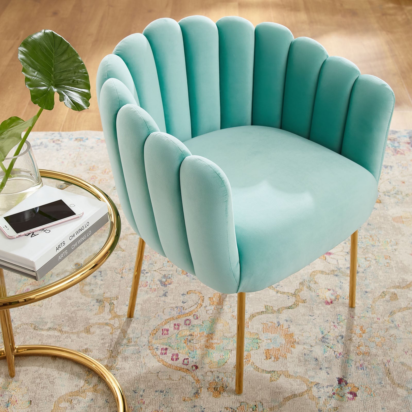 Sanna Channel Tufted Performance Velvet Armchair by Modway
