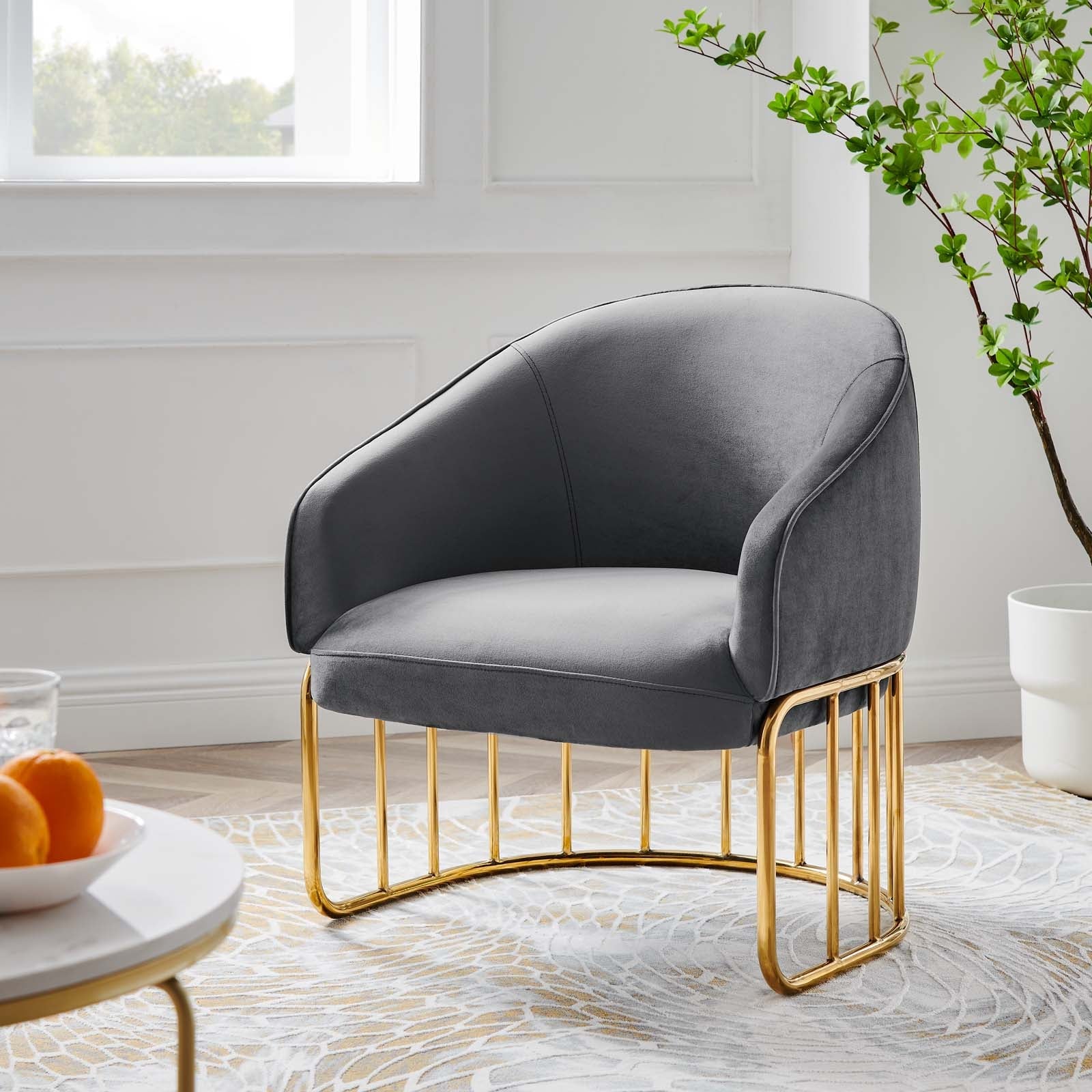 Legacy Performance Velvet Armchair by Modway