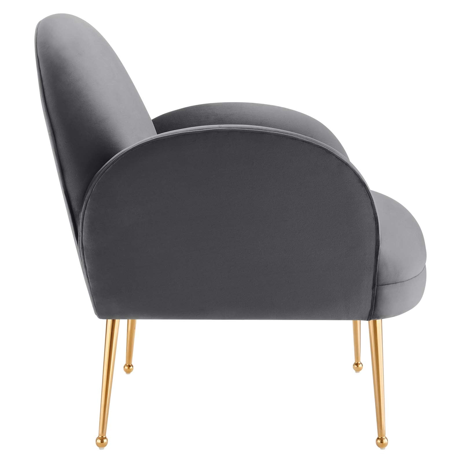 Transcend Performance Velvet Armchair by Modway