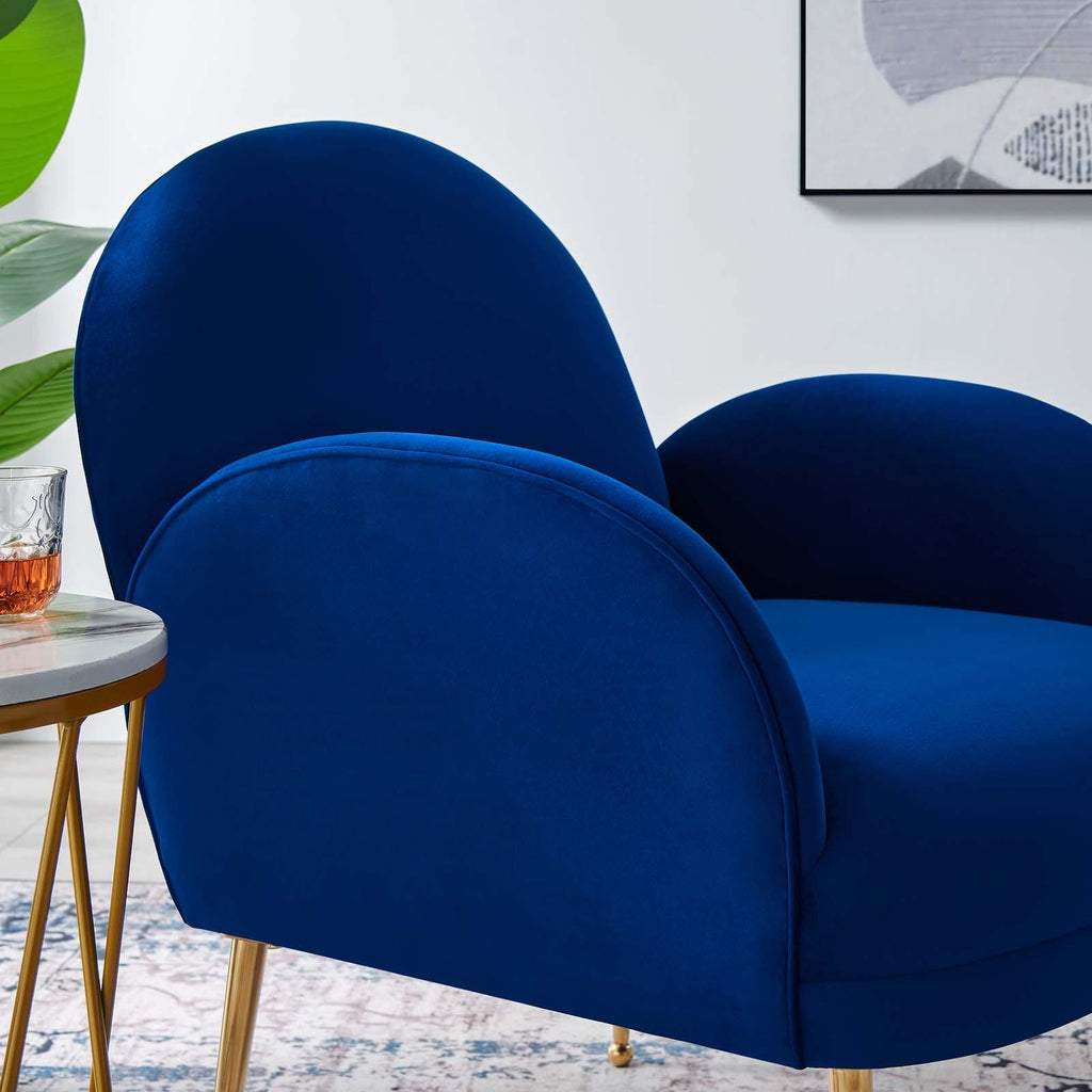 Transcend Performance Velvet Armchair by Modway