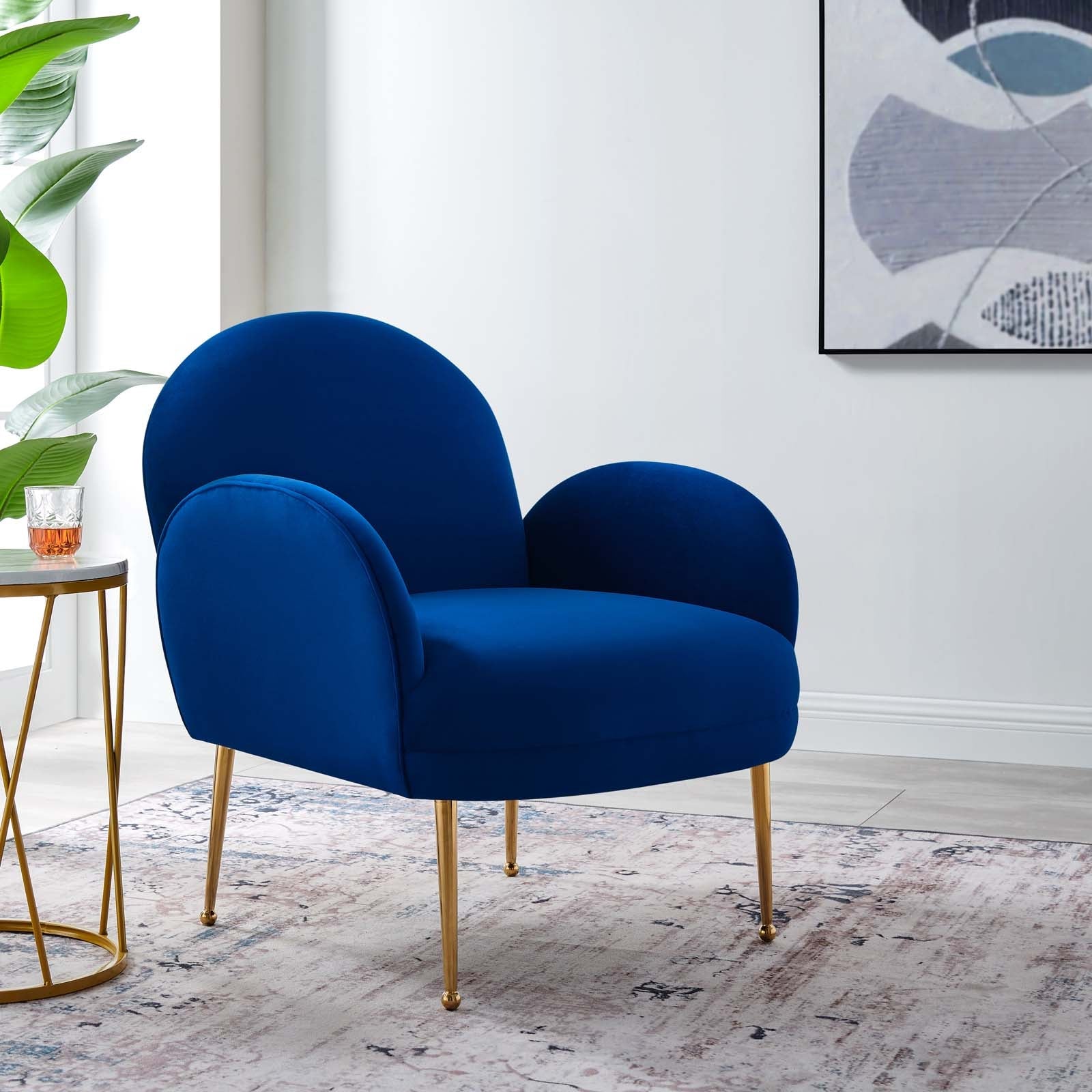 Transcend Performance Velvet Armchair by Modway
