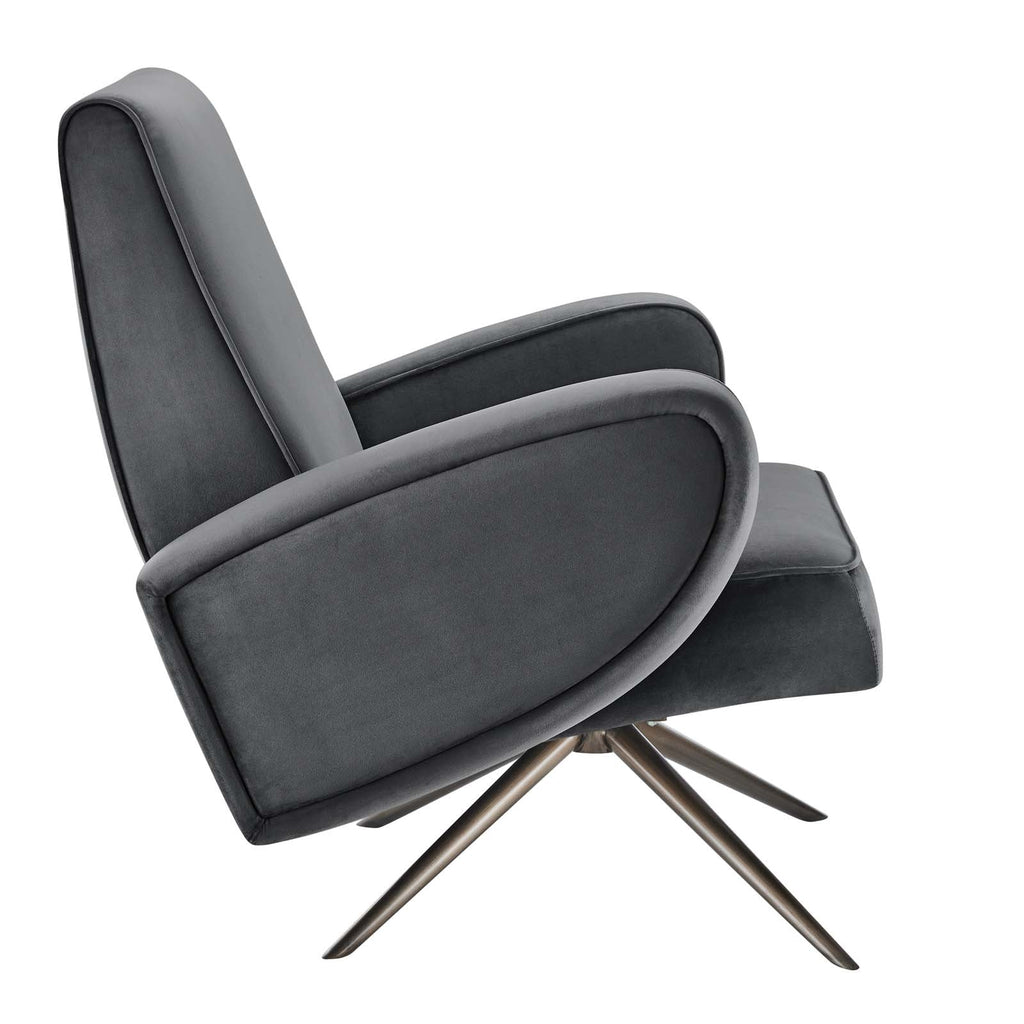Superior Performance Velvet Swivel Chair by Modway