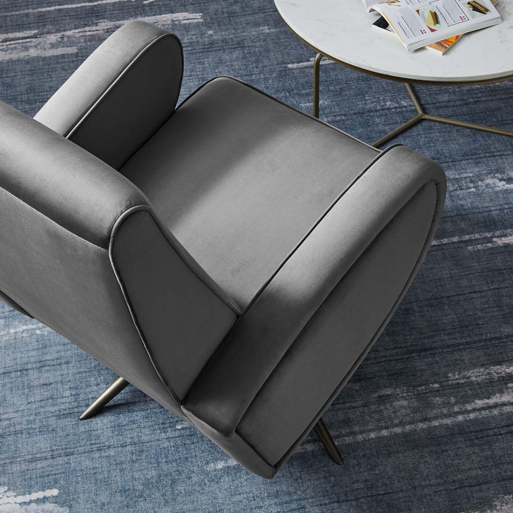 Superior Performance Velvet Swivel Chair by Modway