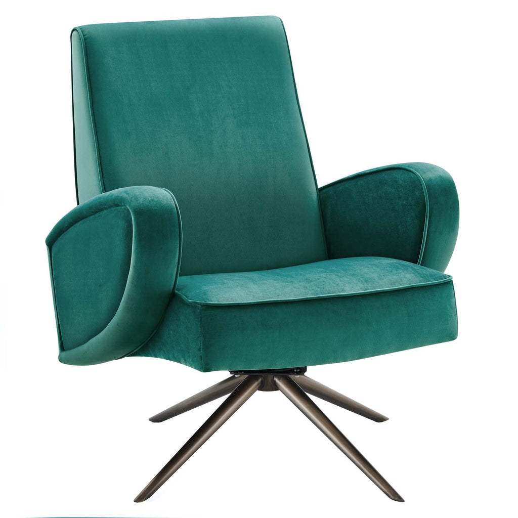 Superior Performance Velvet Swivel Chair by Modway