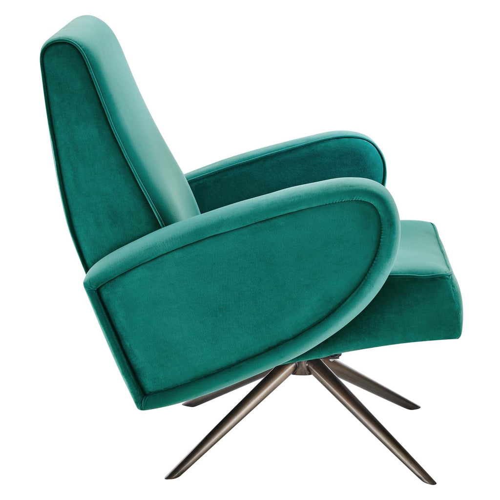 Superior Performance Velvet Swivel Chair by Modway