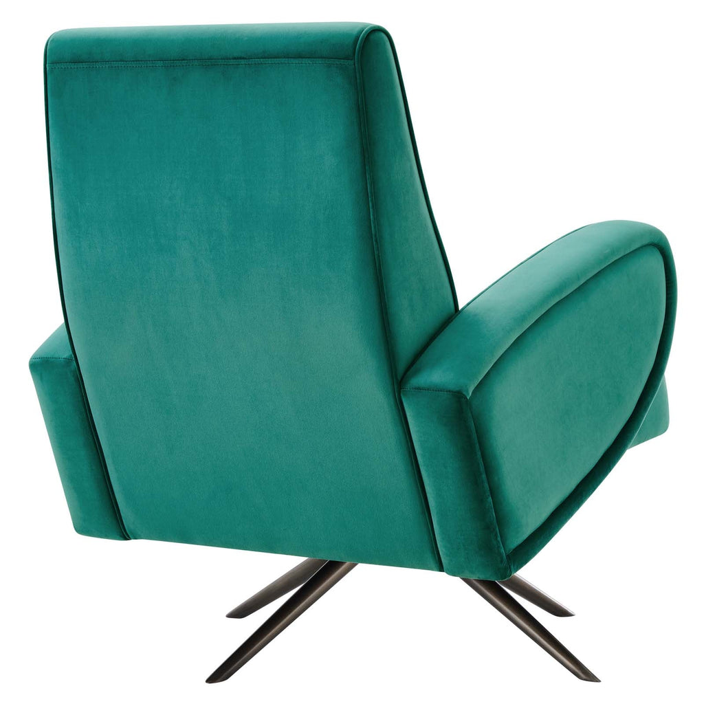 Superior Performance Velvet Swivel Chair by Modway