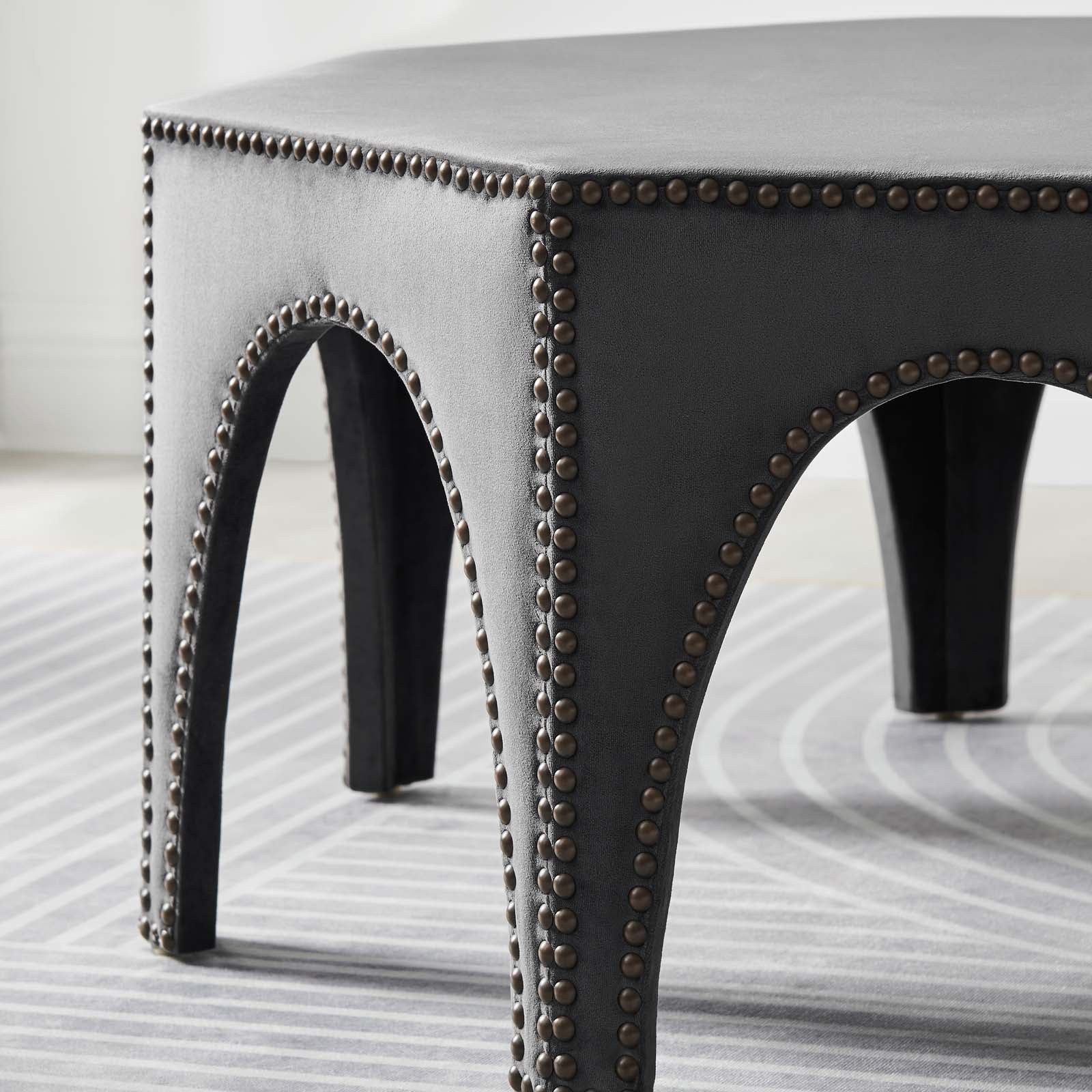 Victory Performance Velvet Ottoman by Modway