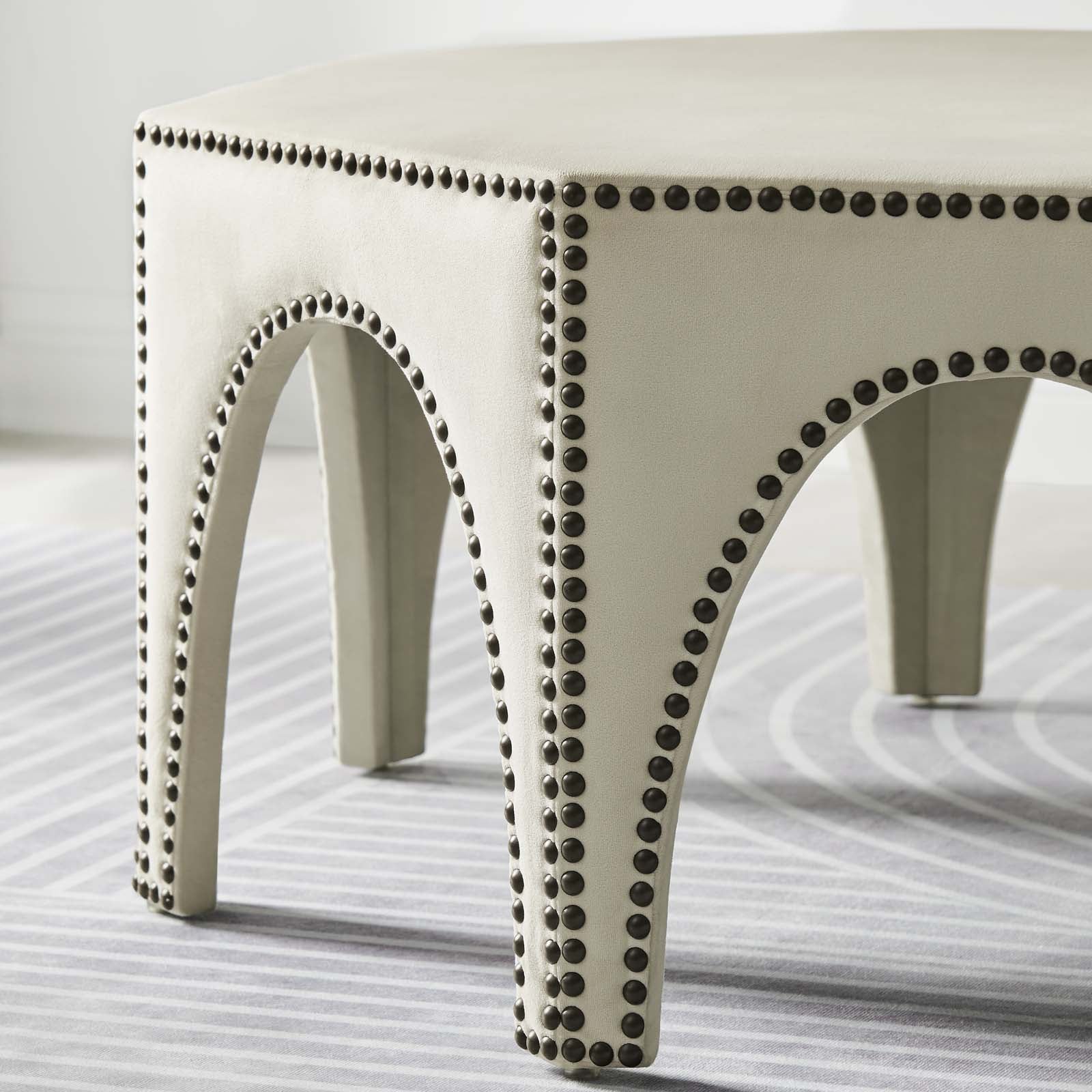 Victory Performance Velvet Ottoman by Modway