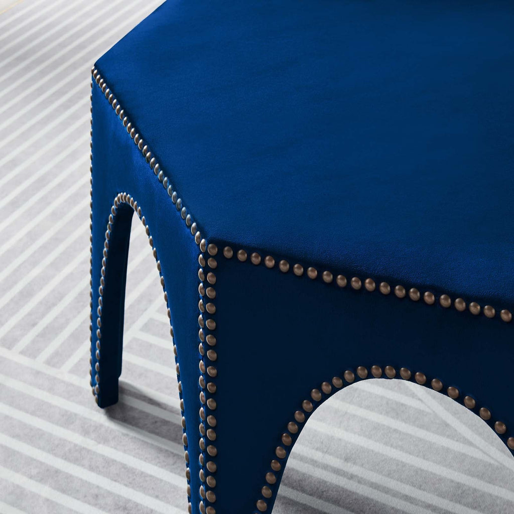 Victory Performance Velvet Ottoman by Modway