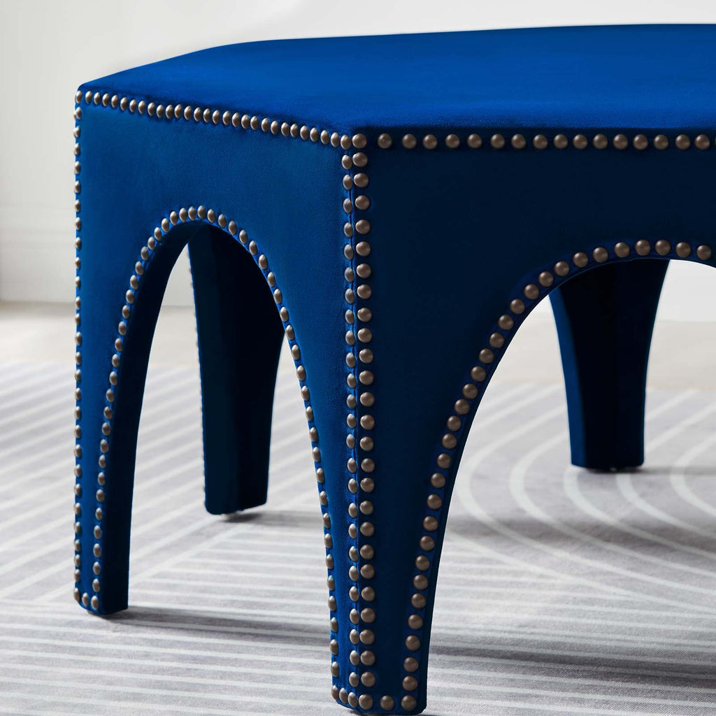 Victory Performance Velvet Ottoman by Modway