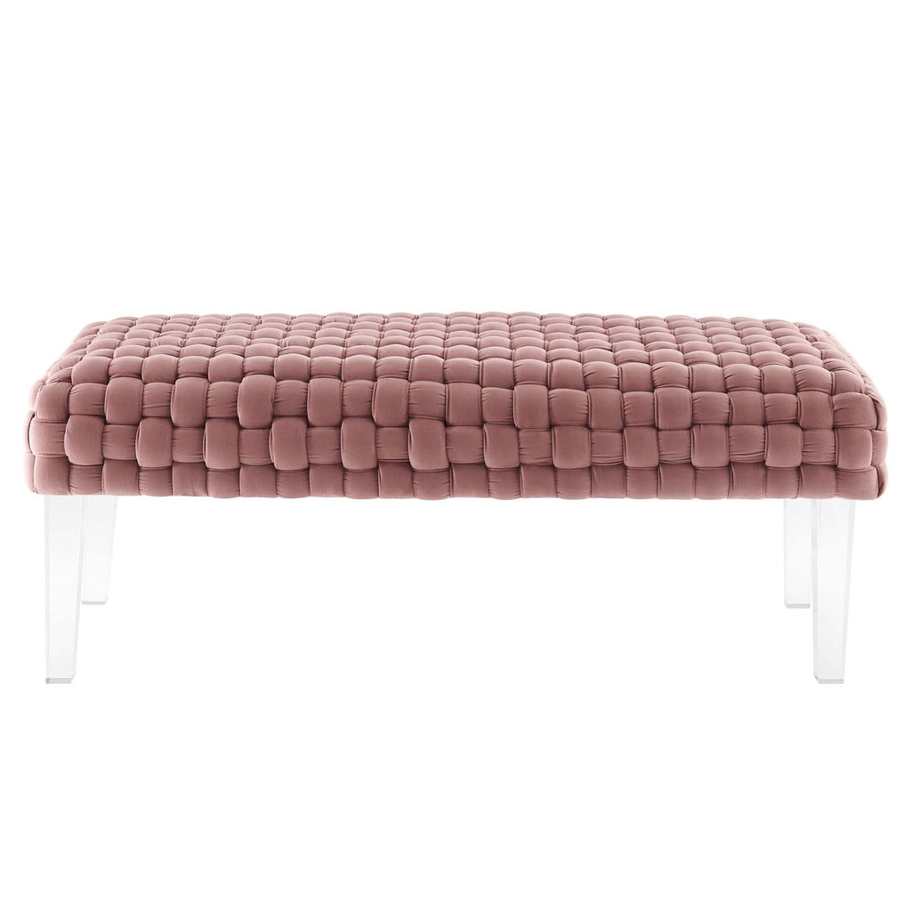 Prologue Woven Performance Velvet Ottoman by Modway