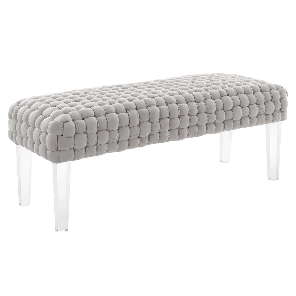 Prologue Woven Performance Velvet Ottoman by Modway
