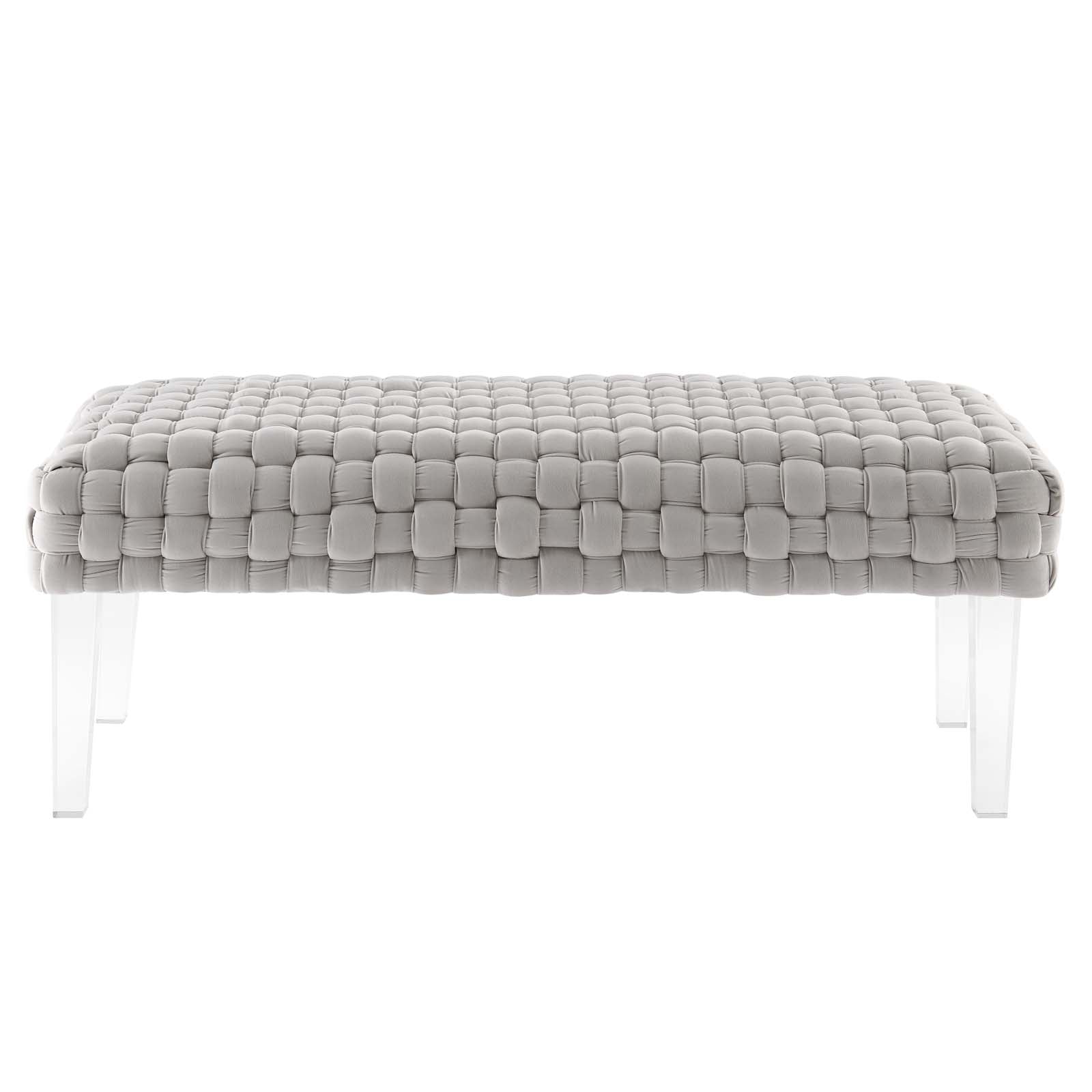 Prologue Woven Performance Velvet Ottoman by Modway