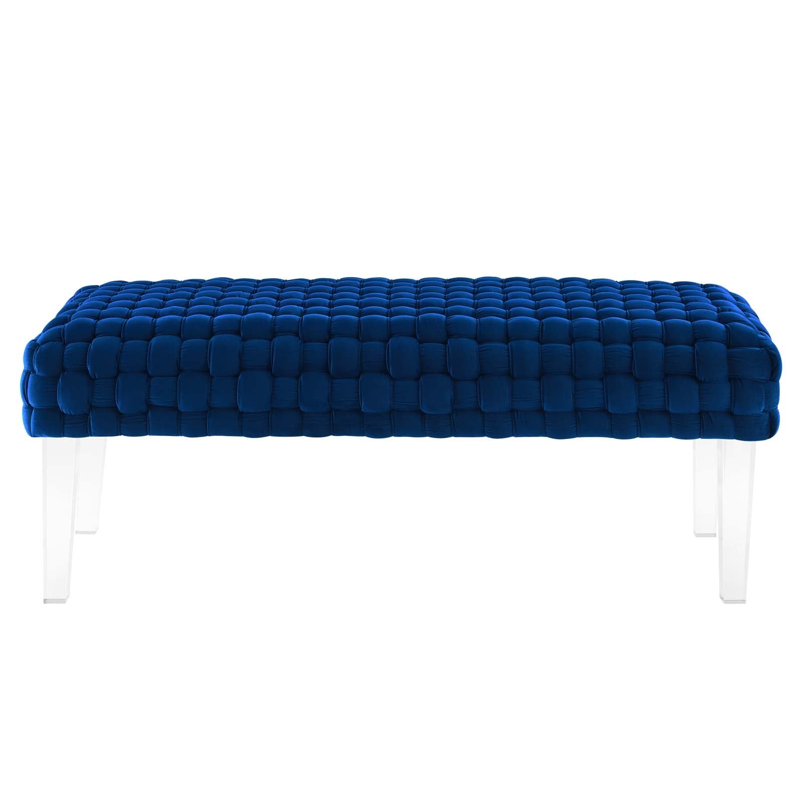 Prologue Woven Performance Velvet Ottoman by Modway