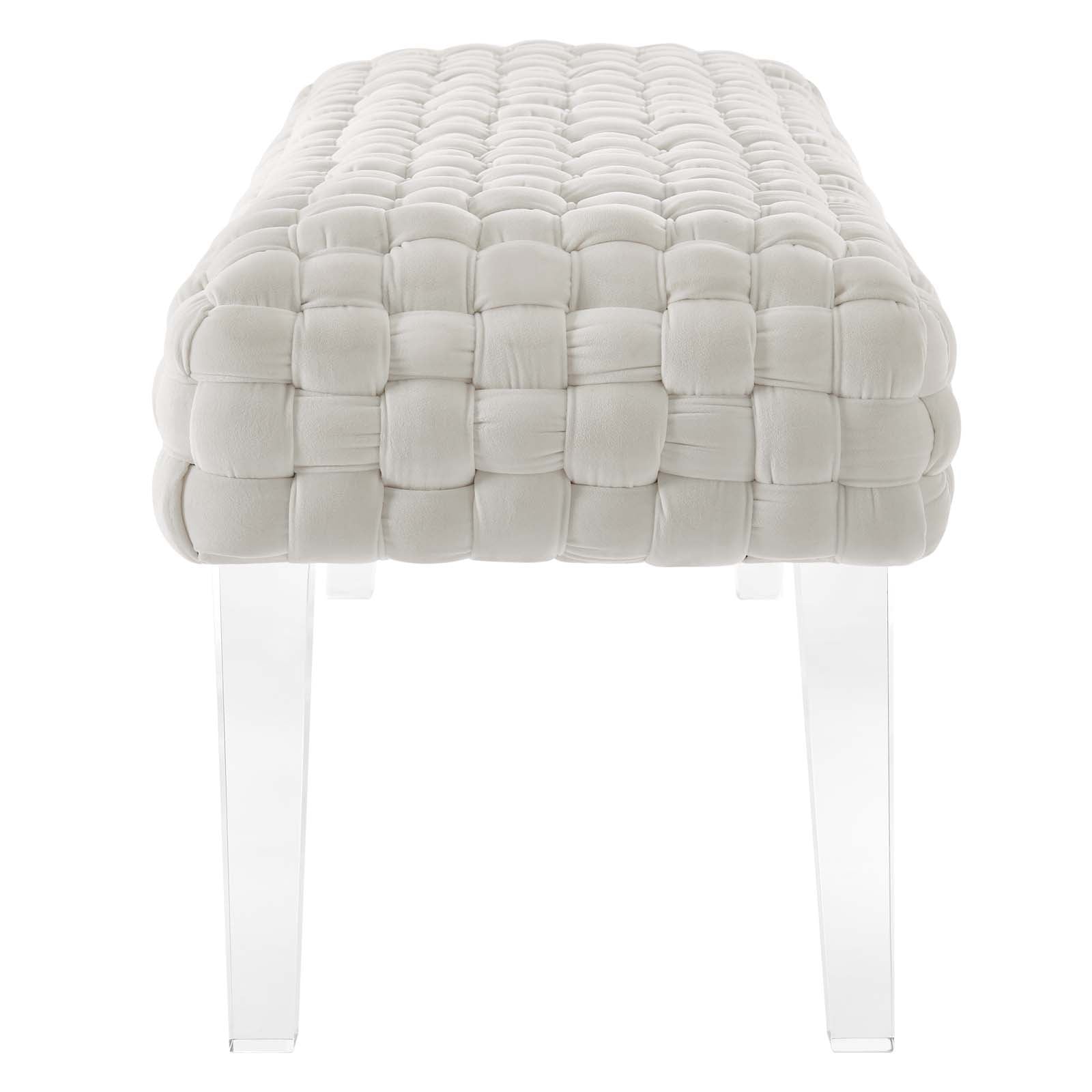 Prologue Woven Performance Velvet Ottoman by Modway