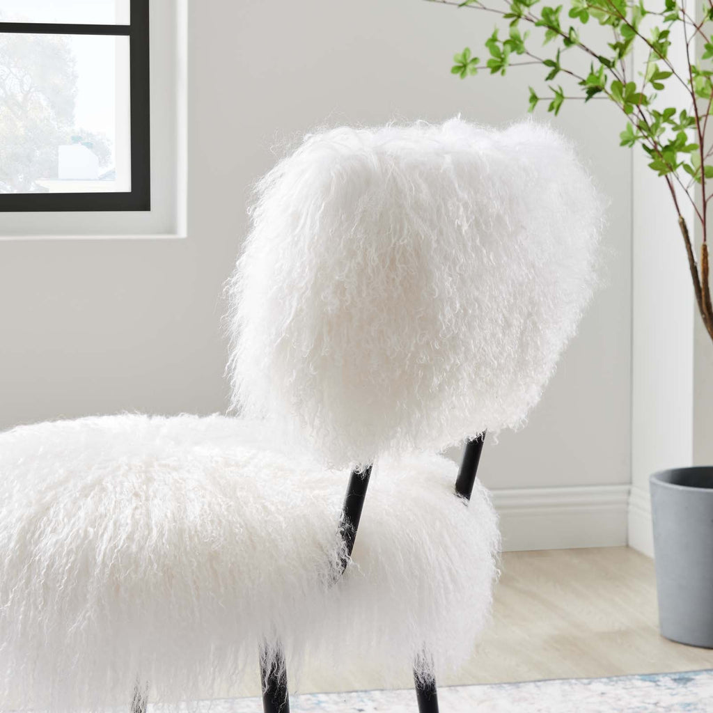 Skylar Sheepskin Chair by Modway