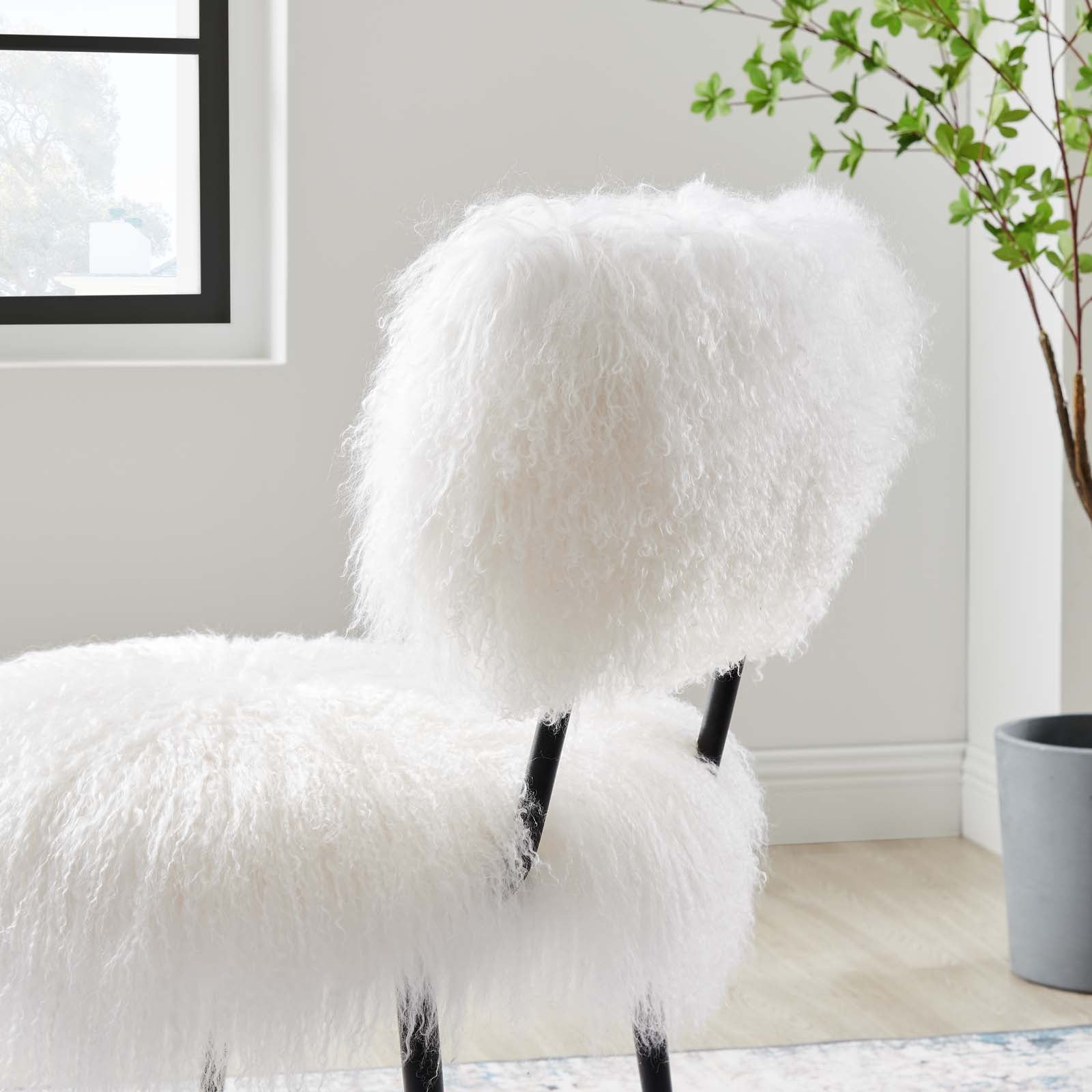 Skylar Sheepskin Chair by Modway