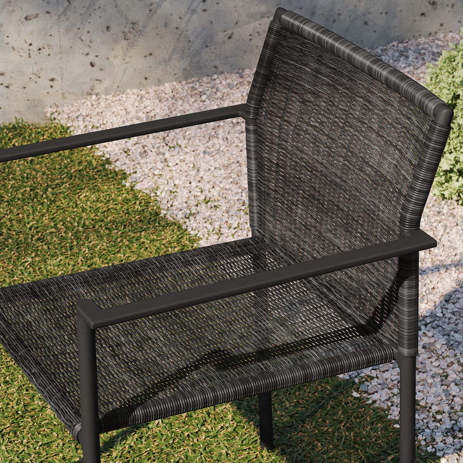 Lagoon Outdoor Patio Dining Armchairs Set of 2 by Modway