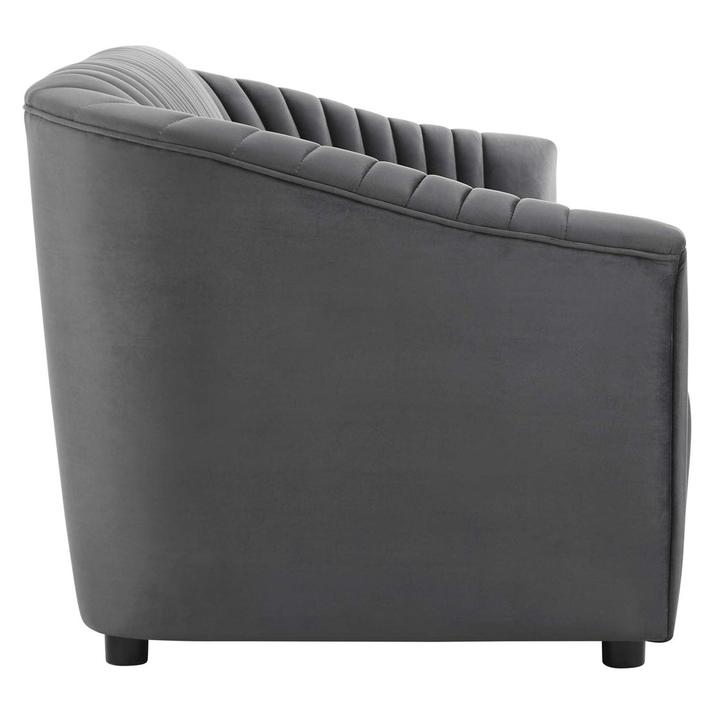 Announce Performance Velvet Channel Tufted Sofa by Modway