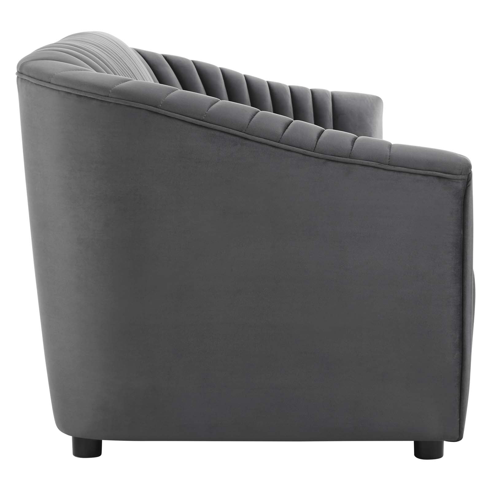 Announce Performance Velvet Channel Tufted Sofa by Modway