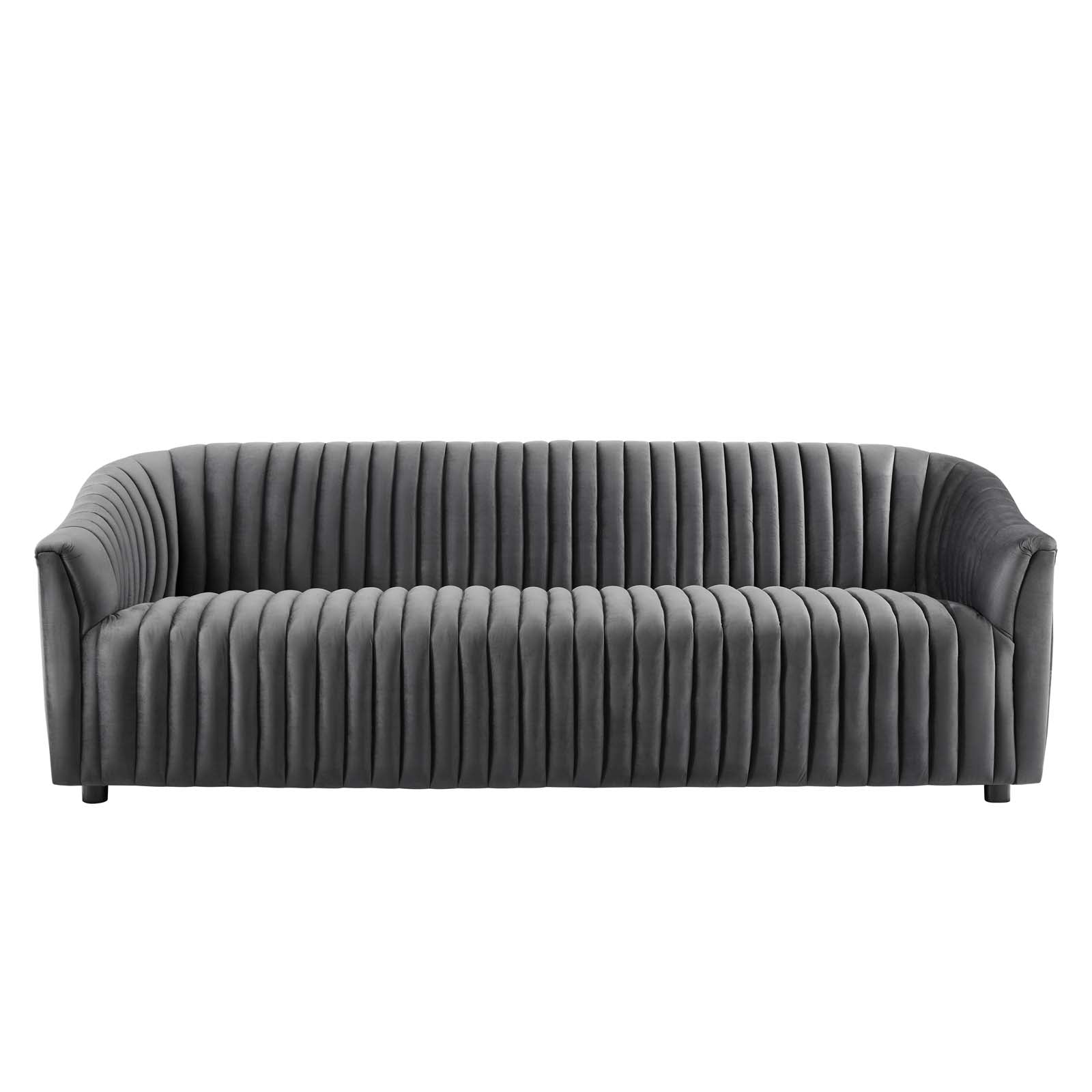Announce Performance Velvet Channel Tufted Sofa by Modway