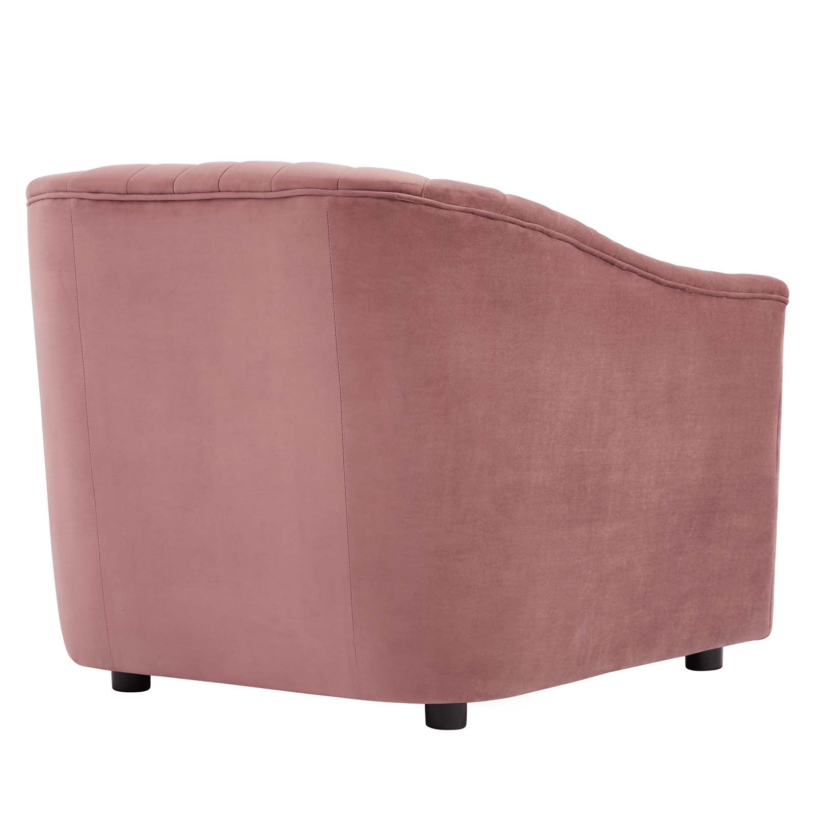 Announce Performance Velvet Channel Tufted Armchair by Modway