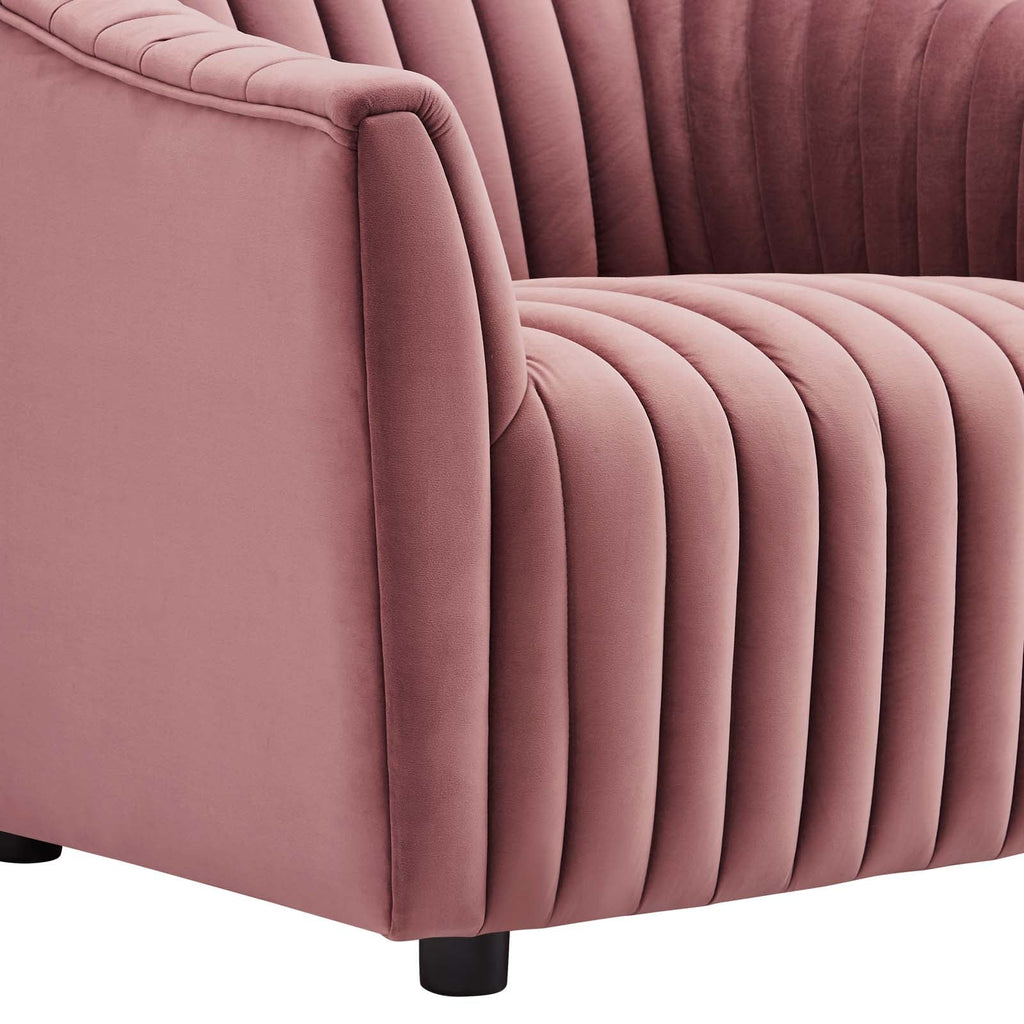 Announce Performance Velvet Channel Tufted Armchair by Modway