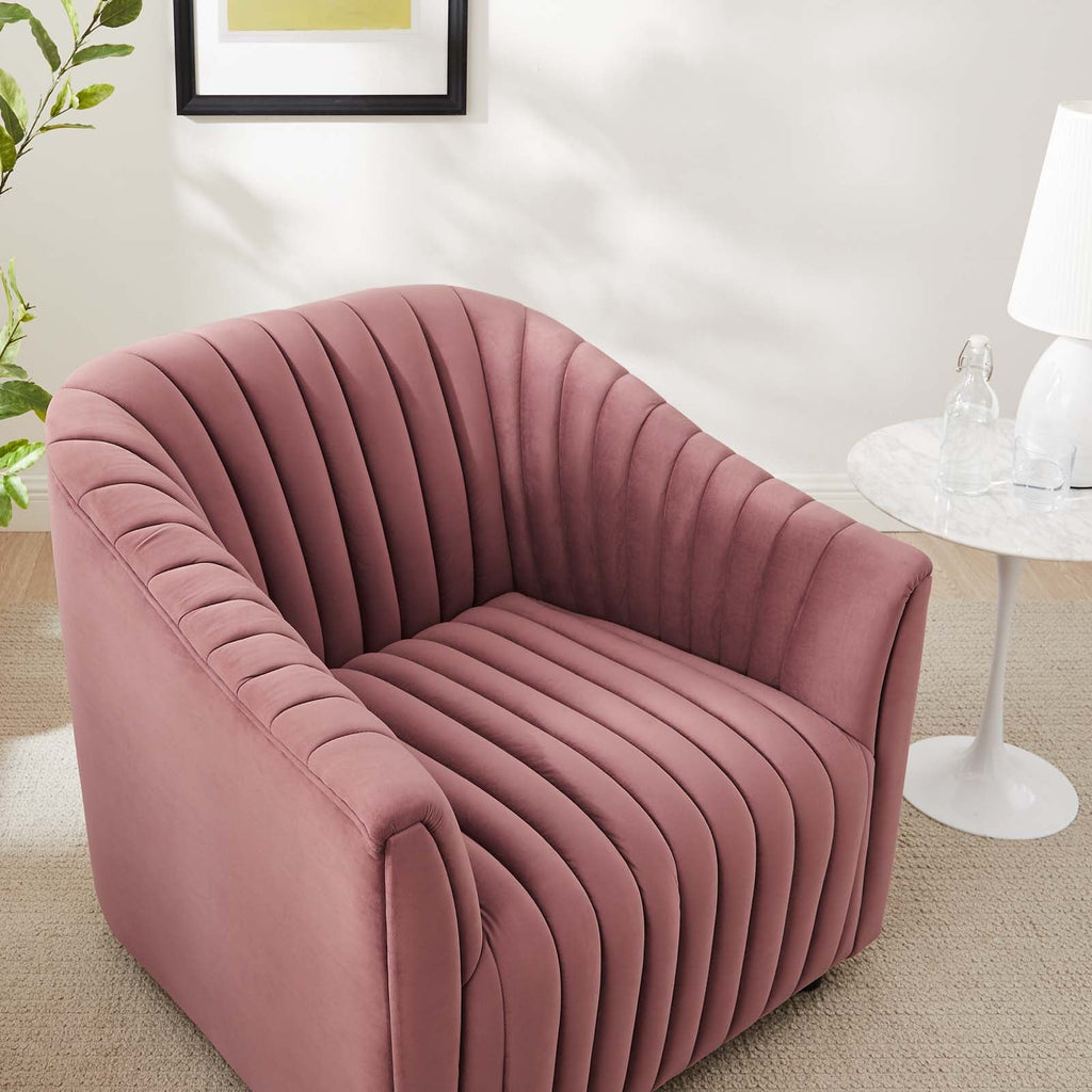 Announce Performance Velvet Channel Tufted Armchair by Modway