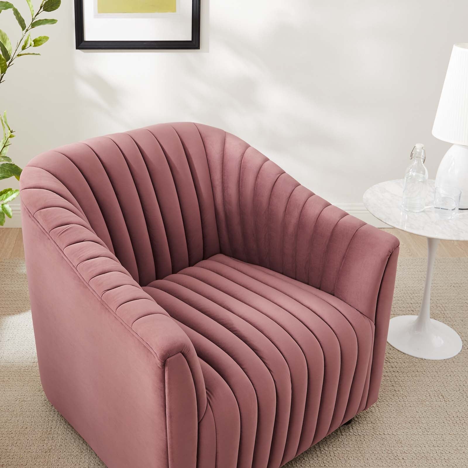 Announce Performance Velvet Channel Tufted Armchair by Modway