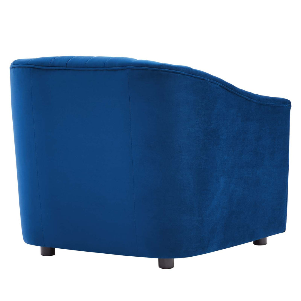 Announce Performance Velvet Channel Tufted Armchair by Modway