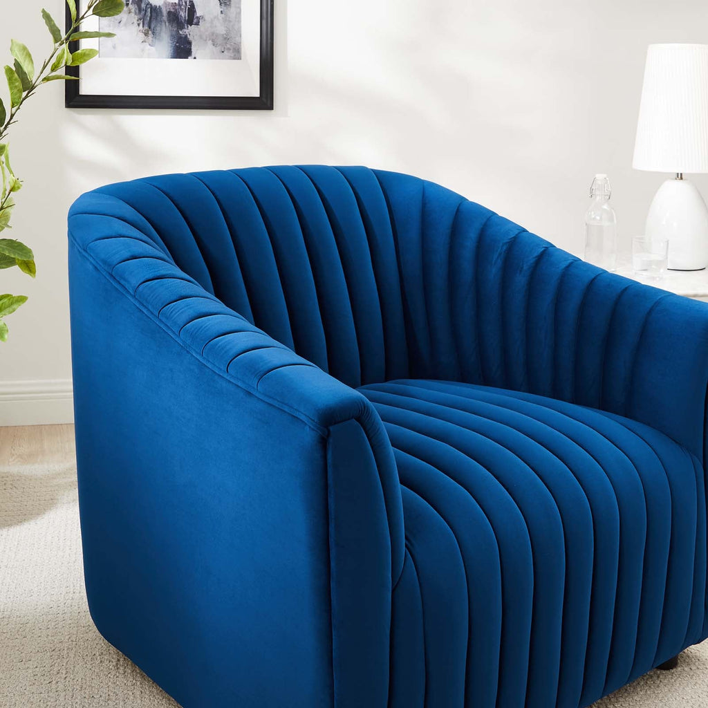 Announce Performance Velvet Channel Tufted Armchair by Modway