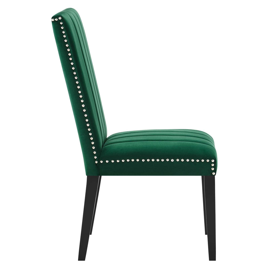 Catalyst Performance Velvet Dining Side Chairs Set of 2 by Modway