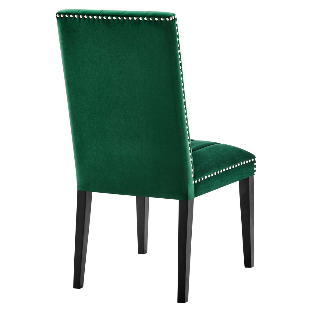 Catalyst Performance Velvet Dining Side Chairs Set of 2 by Modway