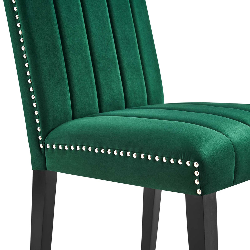 Catalyst Performance Velvet Dining Side Chairs Set of 2 by Modway