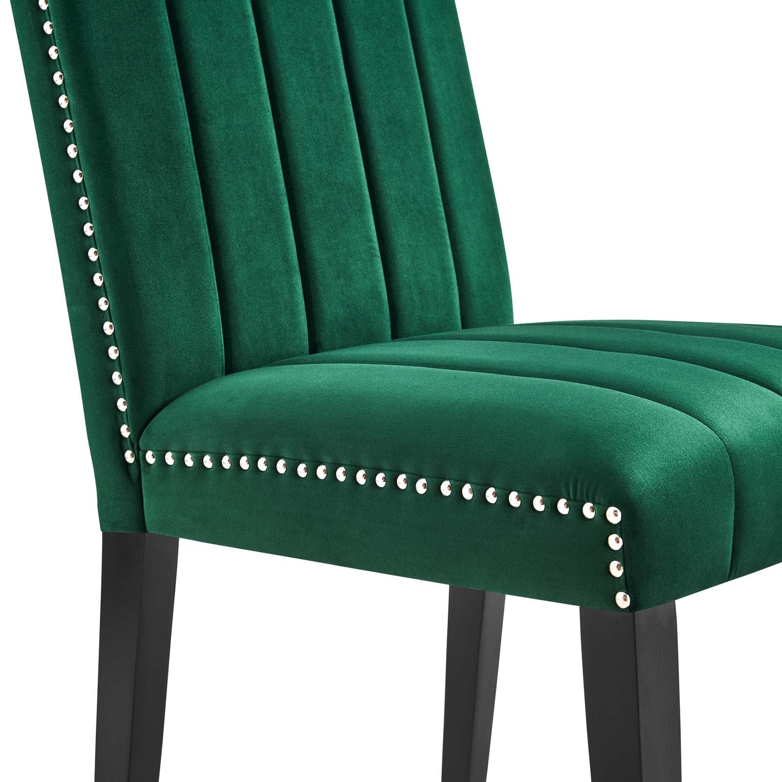 Catalyst Performance Velvet Dining Side Chairs Set of 2 by Modway