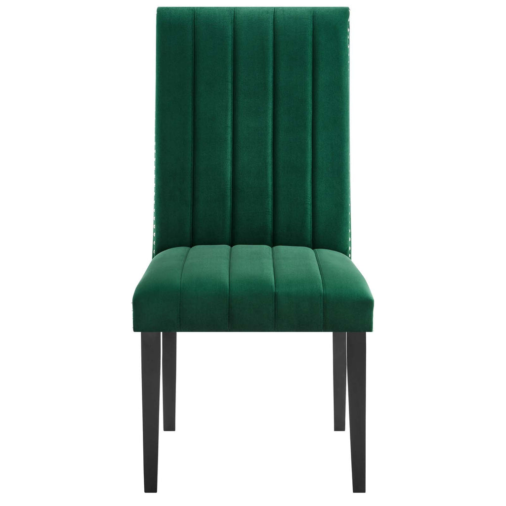 Catalyst Performance Velvet Dining Side Chairs Set of 2 by Modway