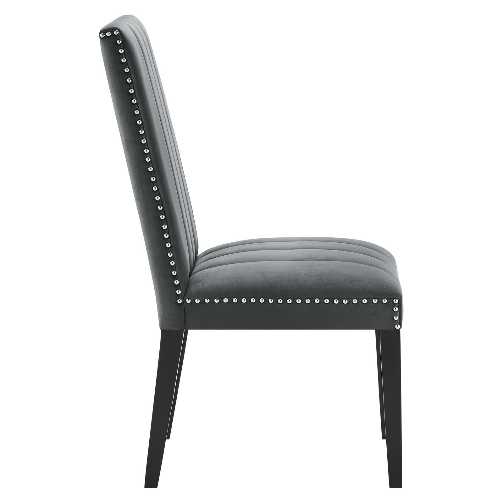 Catalyst Performance Velvet Dining Side Chairs Set of 2 by Modway
