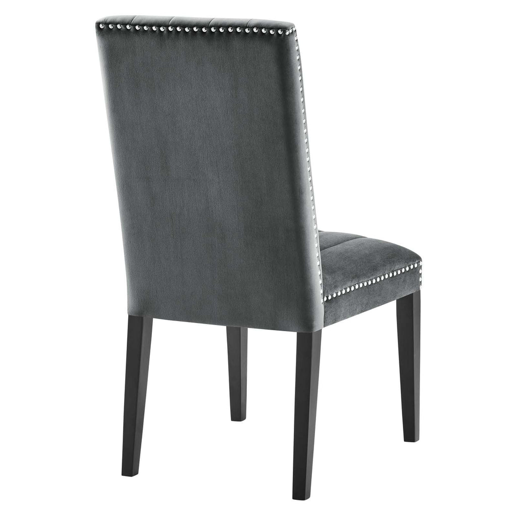 Catalyst Performance Velvet Dining Side Chairs Set of 2 by Modway
