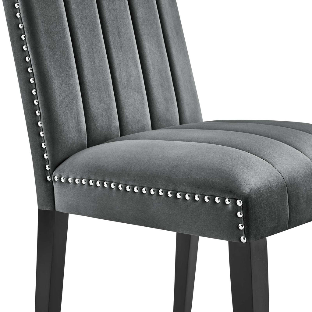 Catalyst Performance Velvet Dining Side Chairs Set of 2 by Modway
