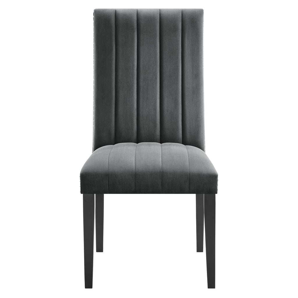 Catalyst Performance Velvet Dining Side Chairs Set of 2 by Modway