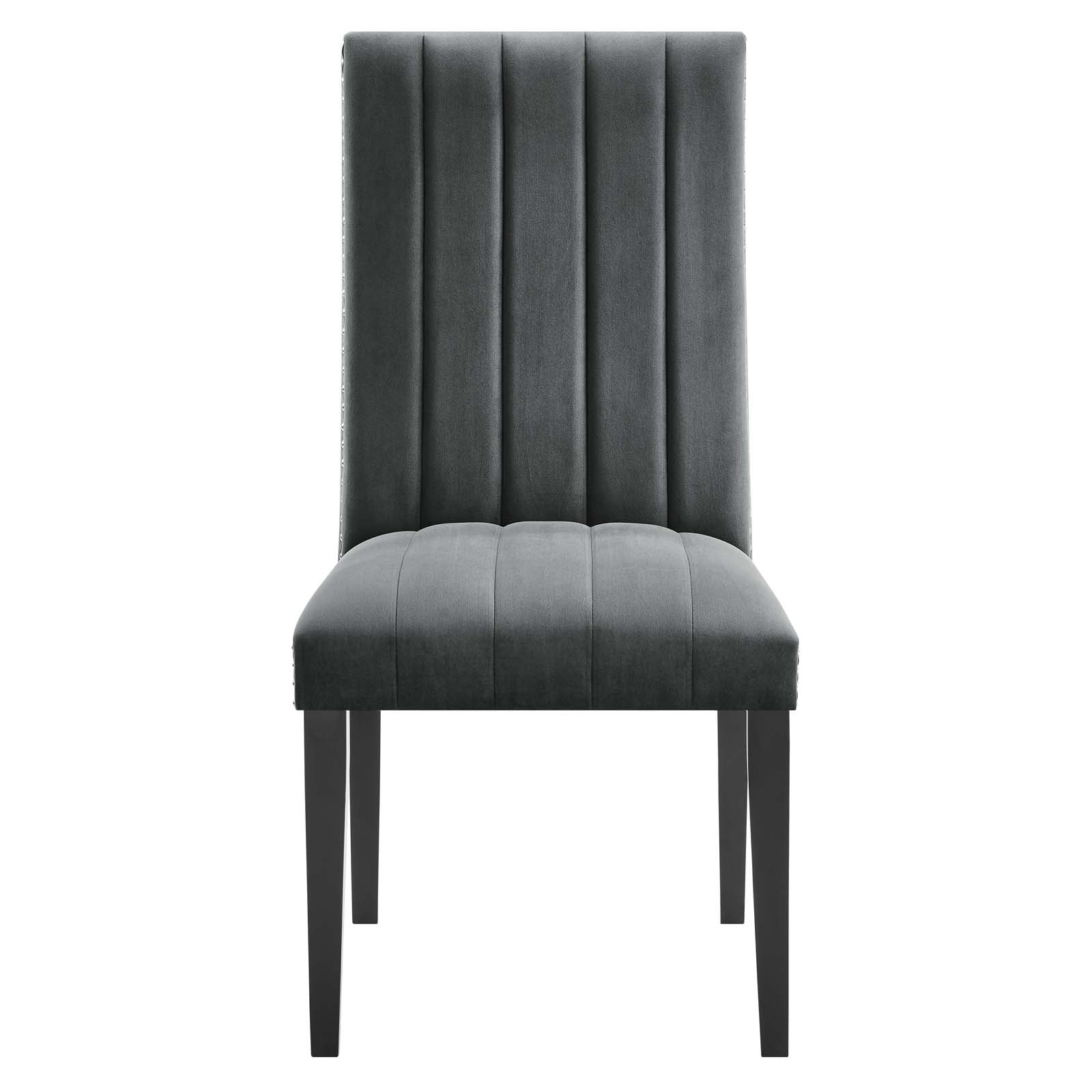 Catalyst Performance Velvet Dining Side Chairs Set of 2 by Modway