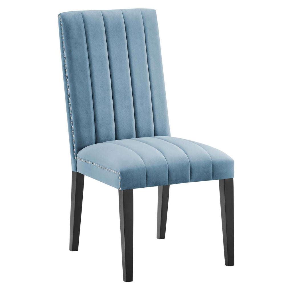 Catalyst Performance Velvet Dining Side Chairs Set of 2 by Modway