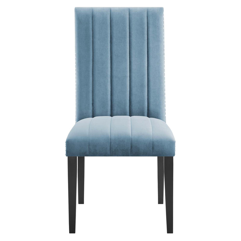 Catalyst Performance Velvet Dining Side Chairs Set of 2 by Modway