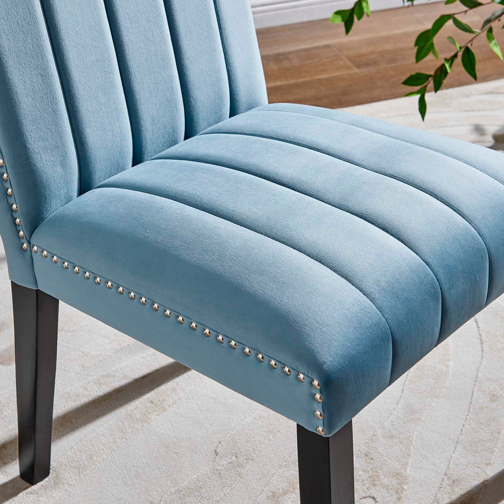 Catalyst Performance Velvet Dining Side Chairs Set of 2 by Modway