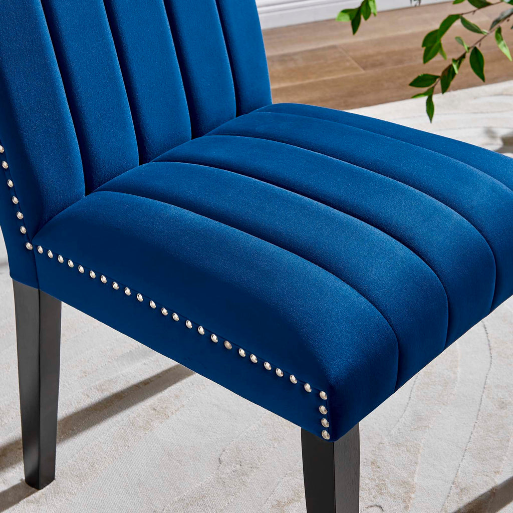 Catalyst Performance Velvet Dining Side Chairs Set of 2 by Modway
