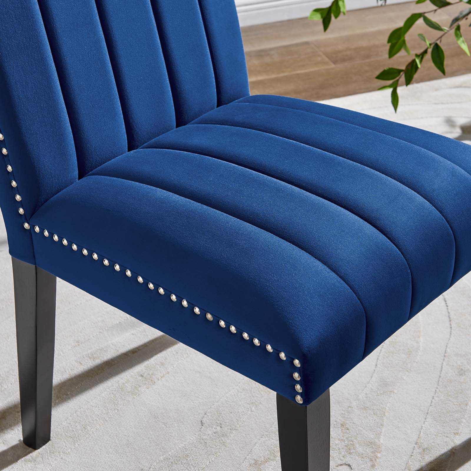 Catalyst Performance Velvet Dining Side Chairs Set of 2 by Modway