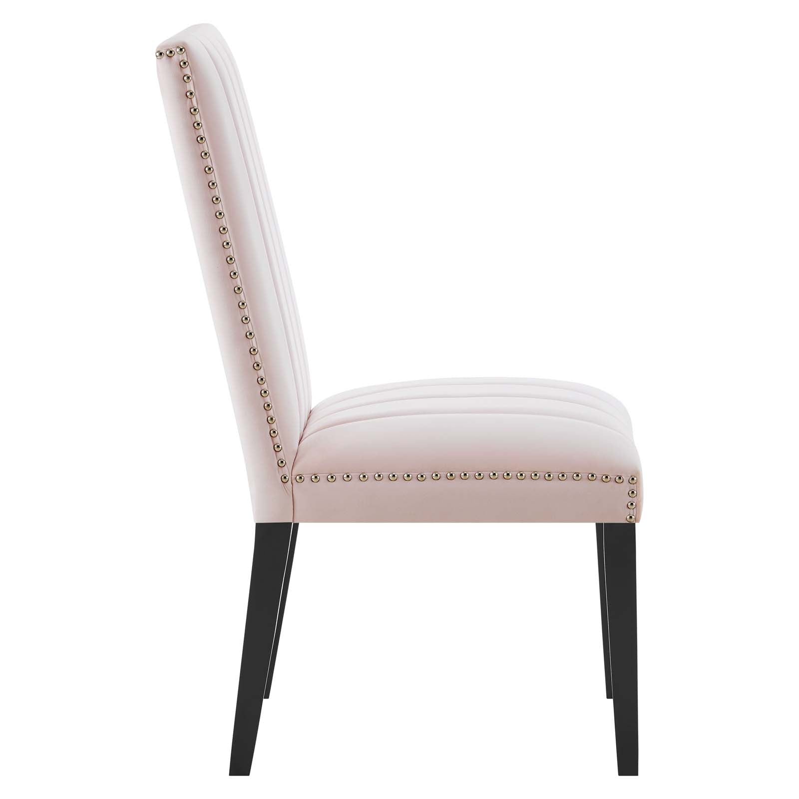 Catalyst Performance Velvet Dining Side Chairs Set of 2 by Modway