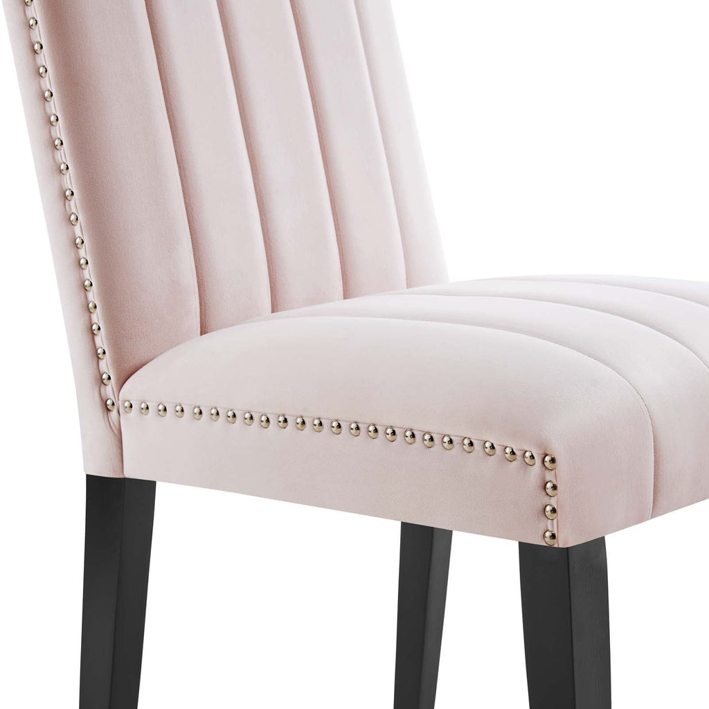 Catalyst Performance Velvet Dining Side Chairs Set of 2 by Modway