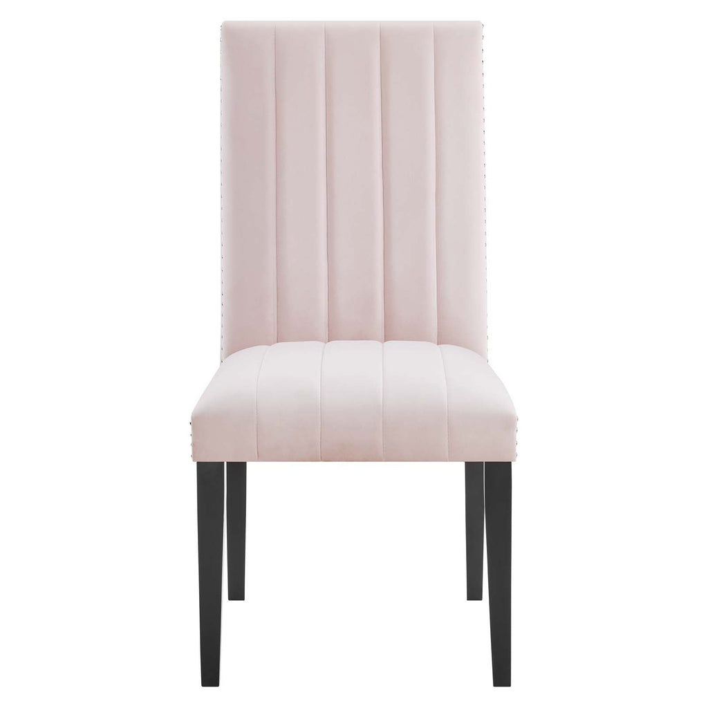 Catalyst Performance Velvet Dining Side Chairs Set of 2 by Modway